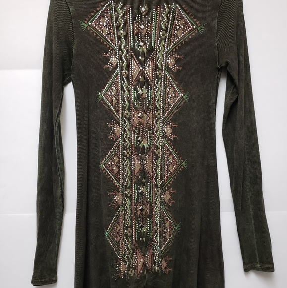 Vocal Y2k Rhinestone Top Longsleeve - Picture 3 of 5